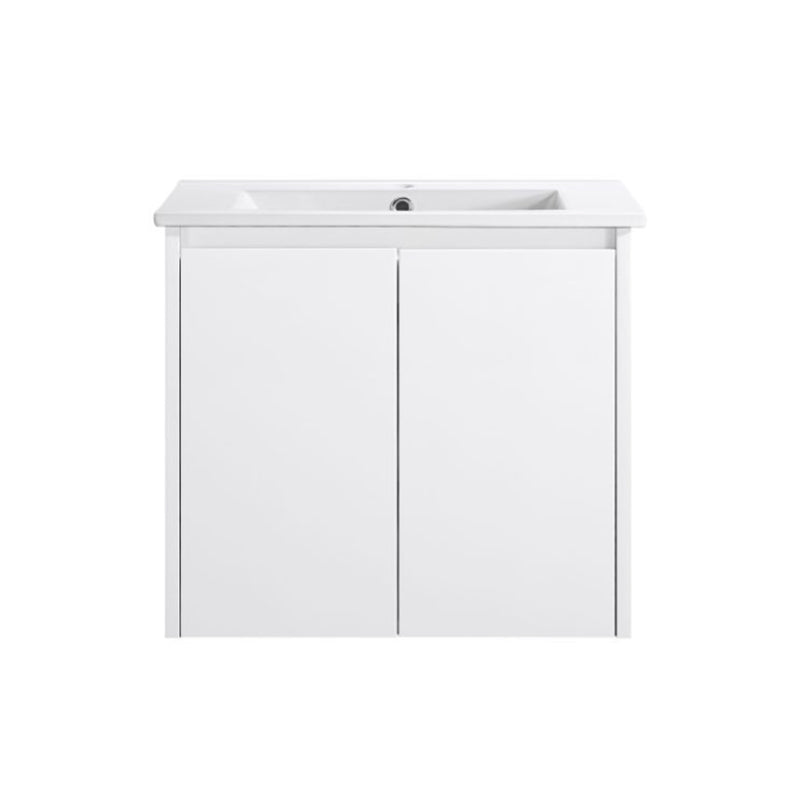 Moddoo(Hung) Series Gloss White Overall 580x455x520mm Vanity Set With Stone Top & Ceramic Undermount Basin