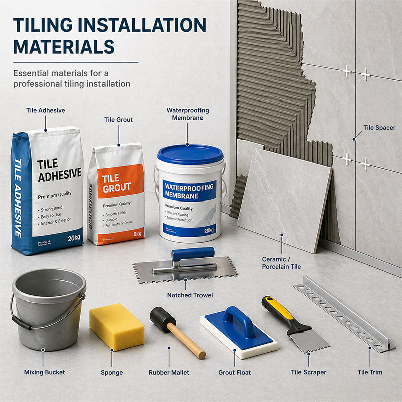 Tiling Installation Materials