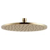 Round Shower Head Brushed Brass 250mm (Brass)