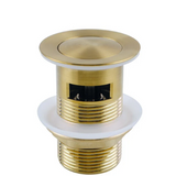 32/40mm Basin Pop Up Waste with Overflow (Brass) Brushed Brass