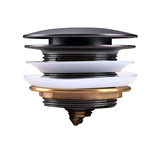 Mushroom Bathtub Pop Up Waste without Overflow (Brass) Brushed Gun Metal Grey 40mm
