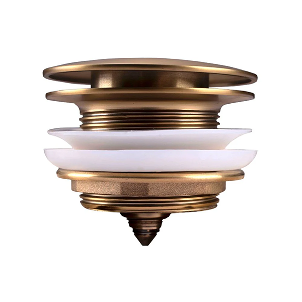 Mushroom Bathtub Pop Up Waste with NO Overflow (Brass) Brushed Brass 40mm