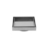 Stainless Steel Tile Insert Floor Drain (80mm Outlet) Chrome 120x120mm