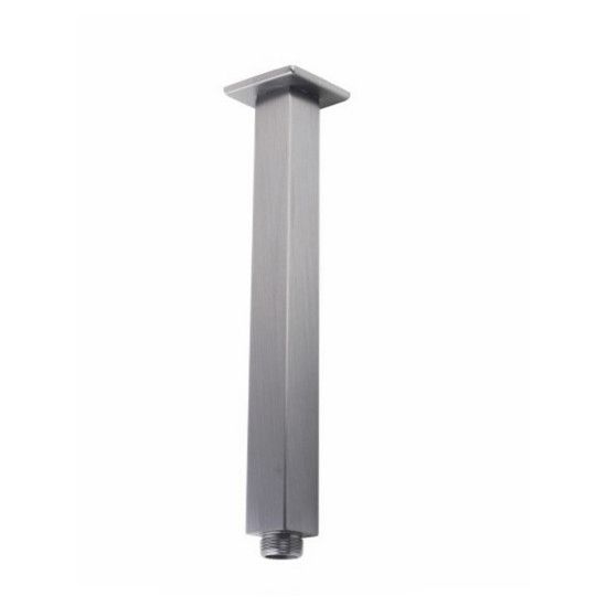 Square Ceiling Shower Arm Brushed Nickel 200mm