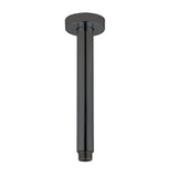 Round Ceiling Shower Arm Gun Metal Grey 200mm