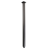 Square Ceiling Shower Arm Gun Metal Grey 600mm