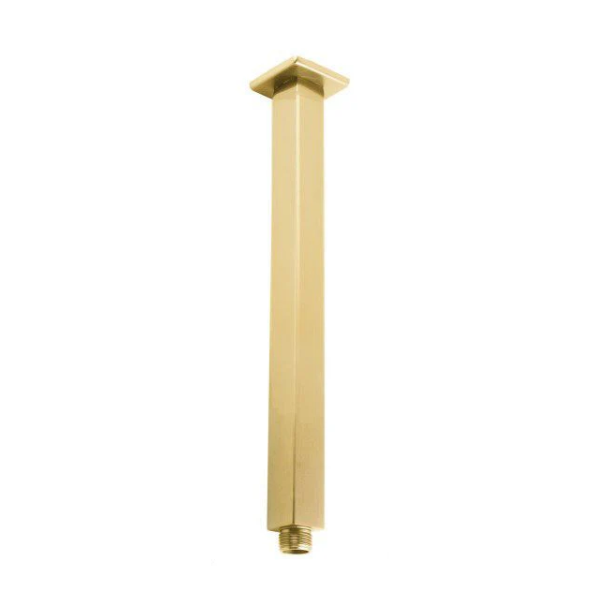 Square Ceiling Shower Arm Brushed Yellow Gold 400mm