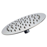 Super-slim Round Rainfall Shower Head Chrome 200mm