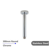 Round Ceiling Shower Arm Chrome 300mm