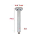 Round Ceiling Shower Arm Chrome 300mm