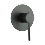 LUCID PIN Series Round Wall Mixer (color up) Black 65mm Plate