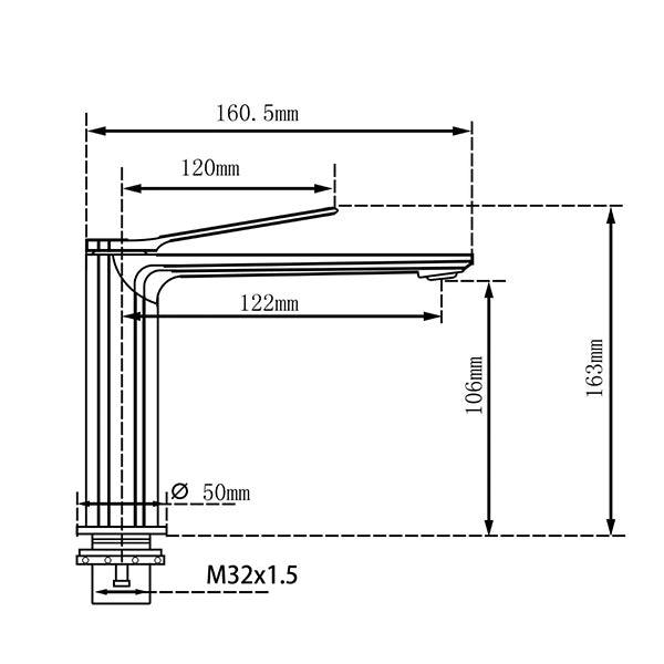 RUSHY Series Basin Mixer Chrome