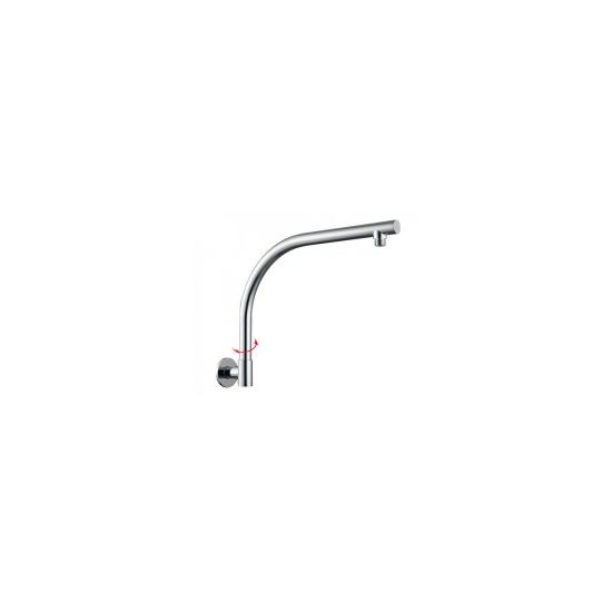 Round Swivel Wall Mounted Shower Arm Chrome