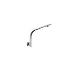Square Gooseneck Wall Mounted Shower Arm Brushed Nickel