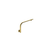 Square Gooseneck Wall Mounted Shower Arm Brushed Brass