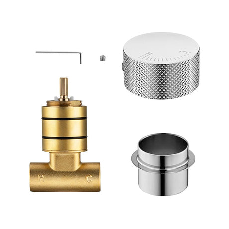 Round Progressive Wall Mixer Handle Chrome