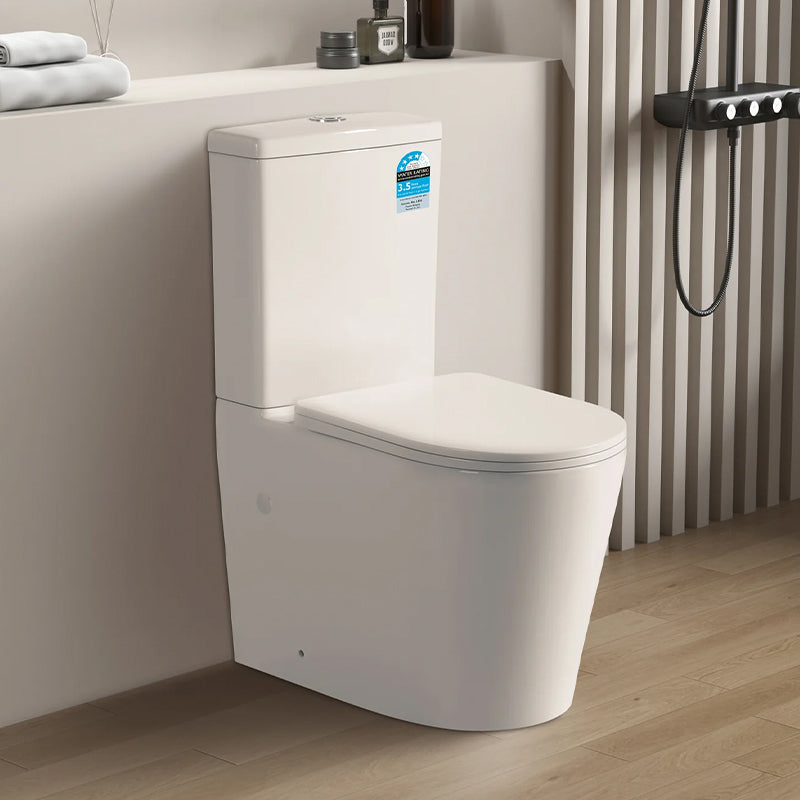 Back/Left and Right Bottom Intet 4.5/3/3 Liters Dual Flush Toilet 650x385x865mm