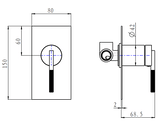 CADDENCE Series Brushed Nickel Wall Mixer