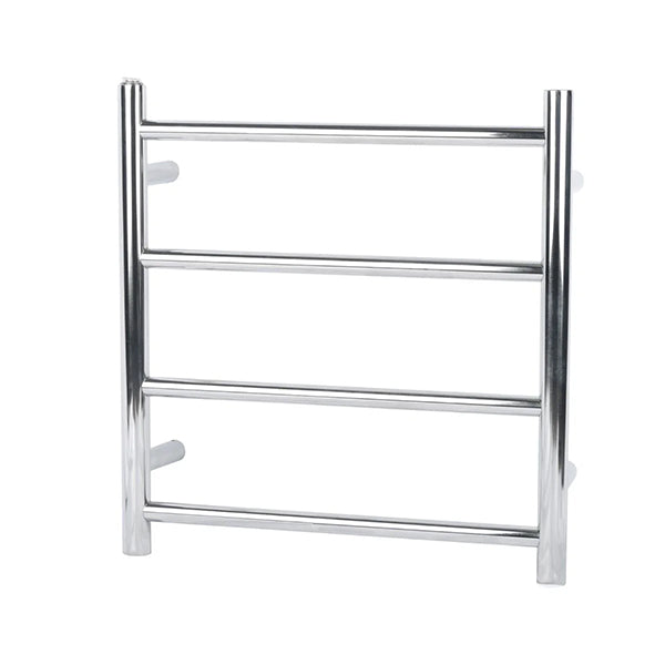 Round Electric Heated Towel Rack 4 Bars Chrome