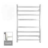 Square Electric Heated Towel Rack 8 Bars Chrome