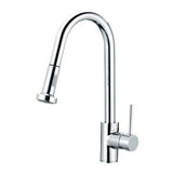 Round Pull Out Spray Kitchen Sink Mixer Tap Chrome