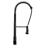 Tall Spring Pull Out Kitchen Sink Mixer Tap Black