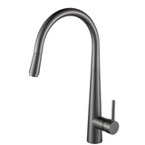 Round Pull Out Kitchen Mixer Gun Metal Grey