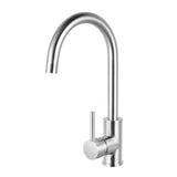 Round Standard Kitchen Sink Mixer Tap Brushed Nickel