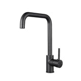 Electroplated Brass Swivel Spout Kitchen Mixer Tap Black