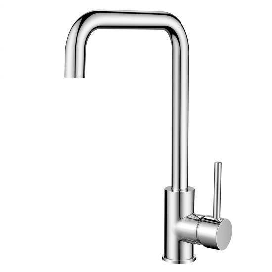 Electroplated Brass Swivel Spout Kitchen Mixer Tap Chrome