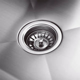 Double Bowl Sink Brushed Silver Ext: 1150x450x220mm