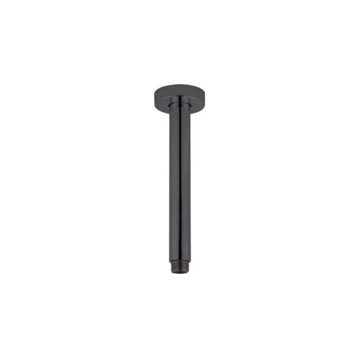 Pentro Gun Metal Grey Round Ceiling Shower Arm 200mm