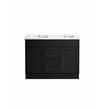 Vintage Series Double Bowls Matt Black Overall 1180x455x855mm CABINET ONLY