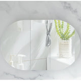 Carysil Mystic Oval Shaving Cabinet Matte White 1200x750mm