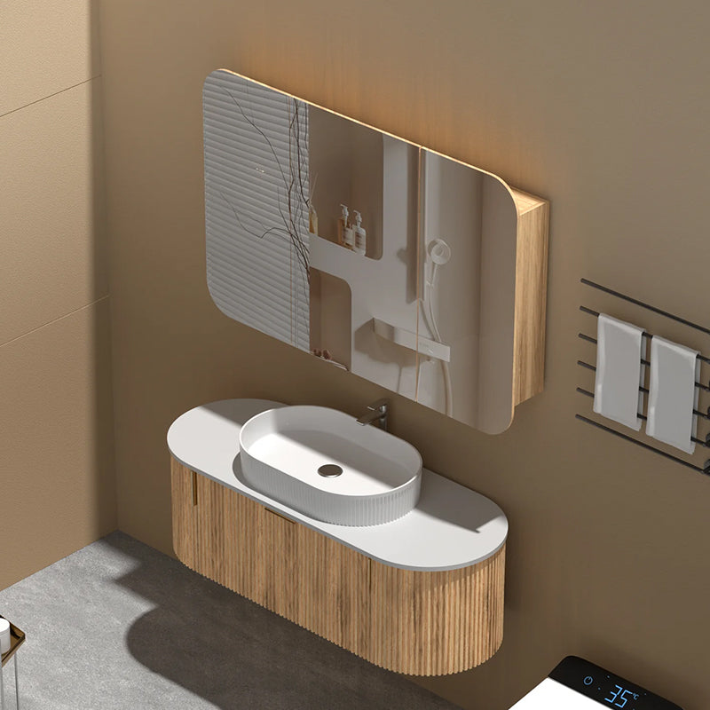 Carysil Grand Shaving Cabinet Walnut 1200x800mm