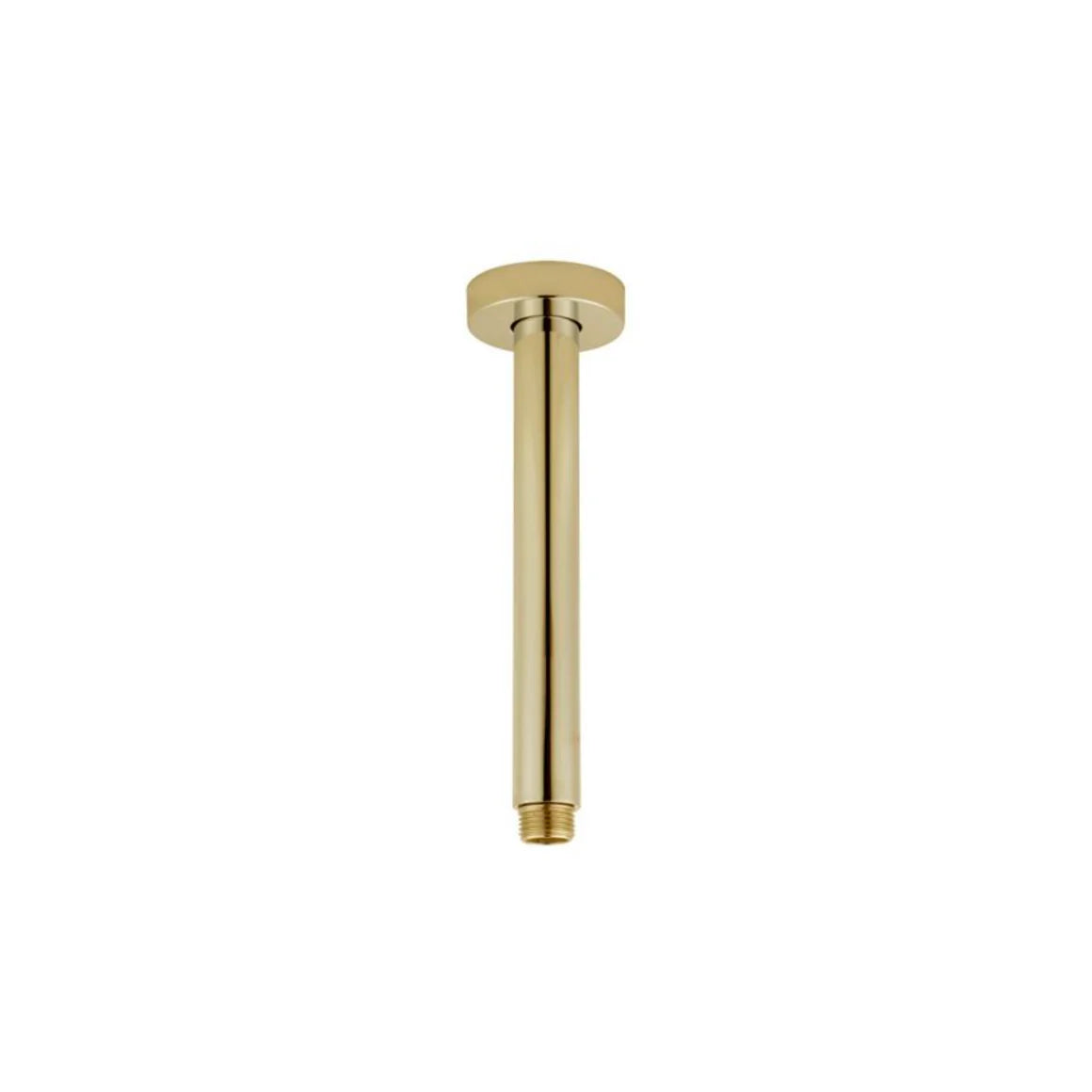 Pentro Brushed Yellow Gold Round Ceiling Shower arm 200mm