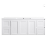 Vintage Series Matt White Overall 1480x455x855mm CABINET ONLY