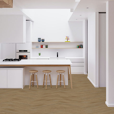 Engineered Oak Le Parquet Herringbone Dijon 750x150x15/4mm