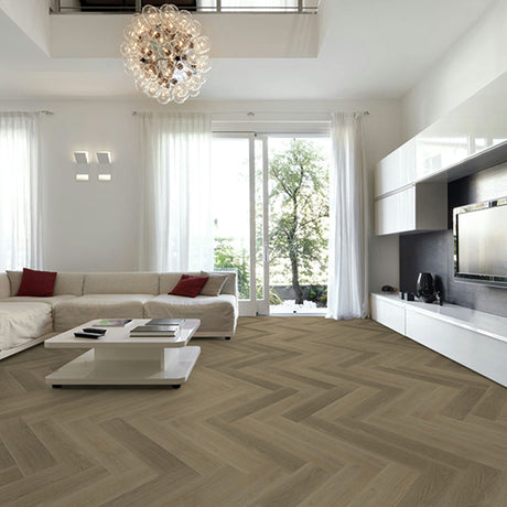 Engineered Oak Le Parquet Herringbone Montpellier 750x150x15/4mm
