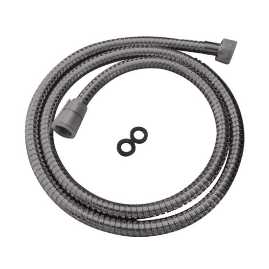 Flexible Stainless Steel Shower Hose Gun Metal Grey 1500mm