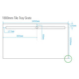 Tile Tray 1800 x 1000 x 60mm Light