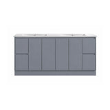 Moddoo Series Double Bowls Matt Grey Overall 1776x455x855mm CABINET ONLY