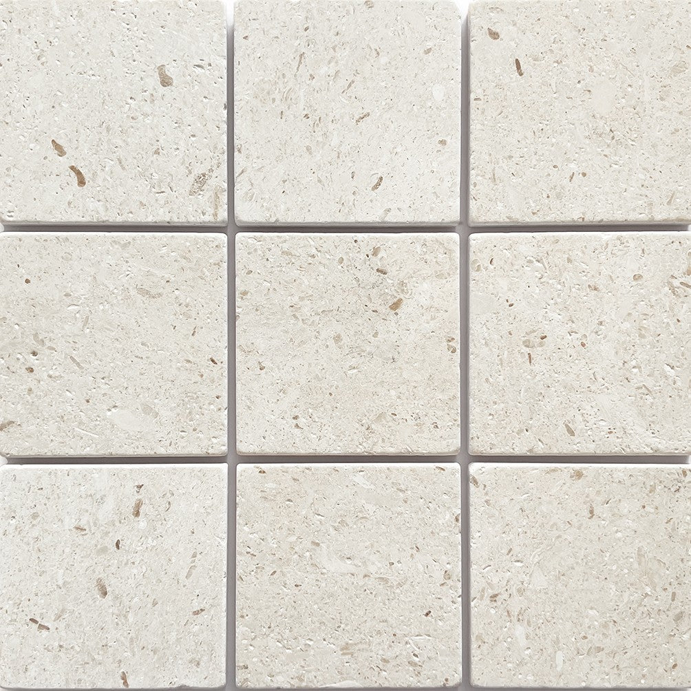 APOLLO WHITE LIMESTONE TUMBLED 100X100