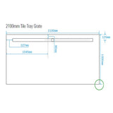 Tile Tray 2100 x 1000 x 60mm Light