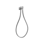 Square Shower Rail without Handheld Shower (Stainless Steel Hose) Brushed Nickel