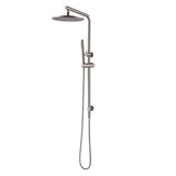 10' Round Shower Station Top Water Inlet (Right Angle) Brushed Nickel