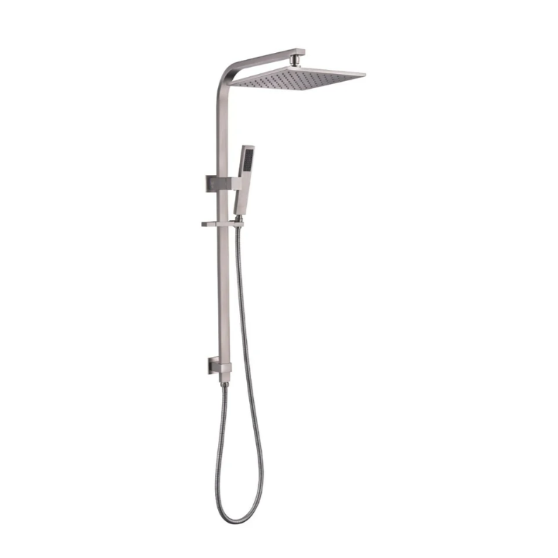 10' Square Shower Station (Top Water Inlet) Brushed Nickel