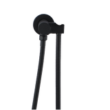 Round Handheld Shower Set without Handheld Shower (Stainless Steel Hose) Black