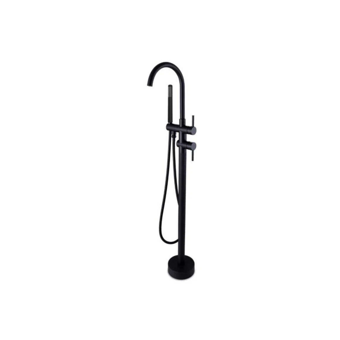 Pentro Matte Black Free Standing Spout & Shower