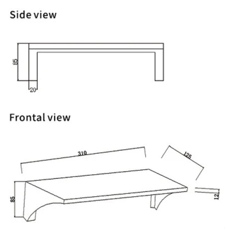 MOBI CARE Stainless Steel Shelf in Chrome